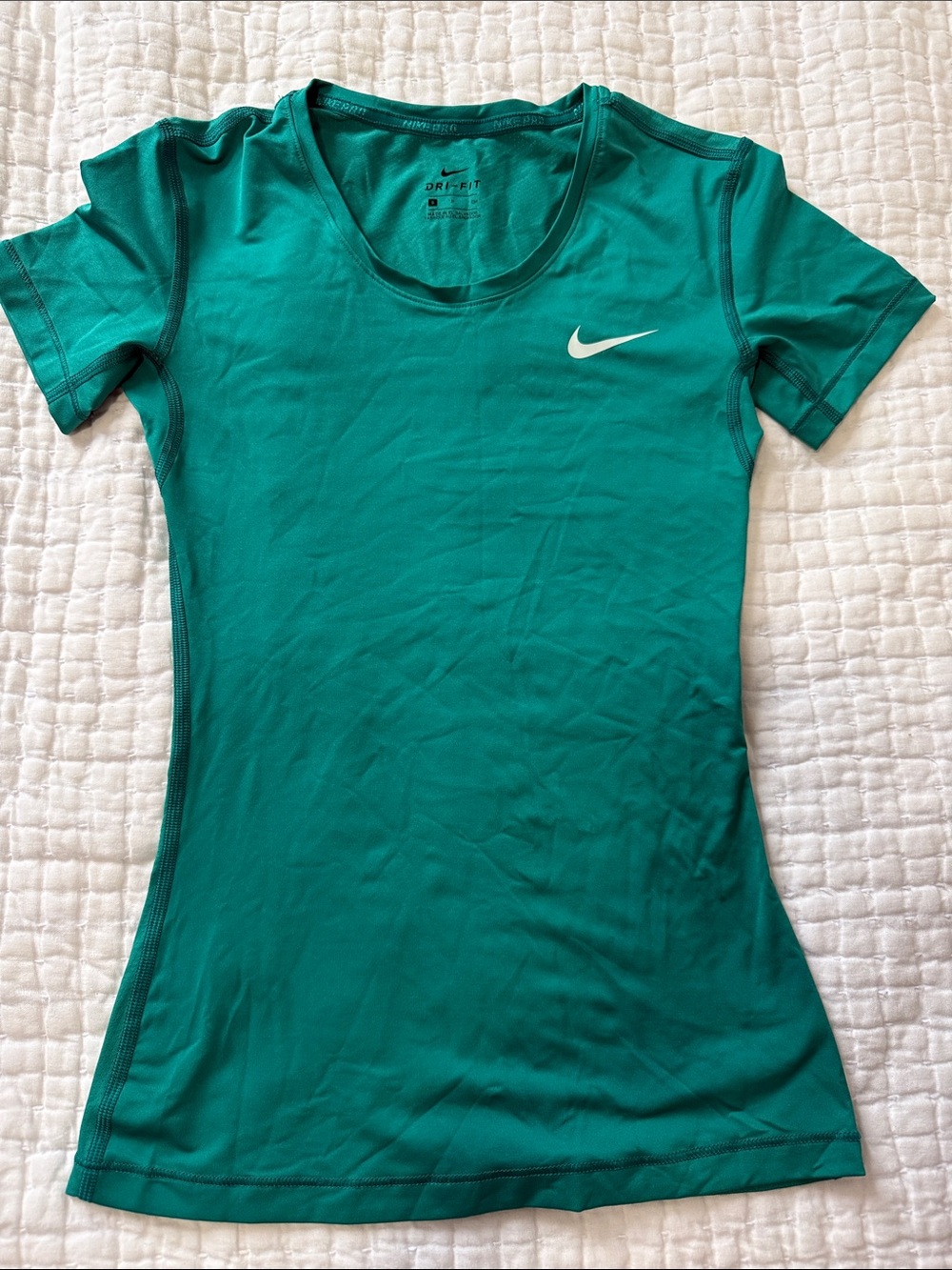 Nike Women's Teal Short Sleeve Dri-FIT Athletic Tee